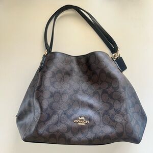 Coach Brown Signature Tote Bag
